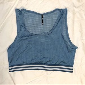 Yandy Jersey Sports Bra- New - Large - Light Blue